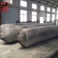 Inflatable rubber marine airbags for ship salvage and launching